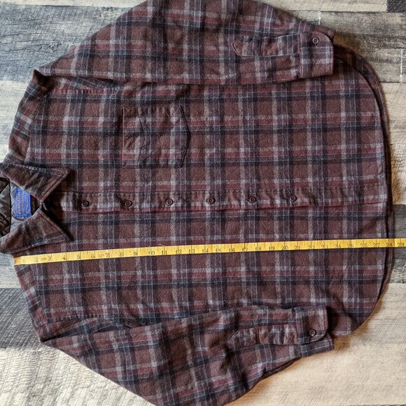 Pendleton Vintage Plaid Wool Button-Up Shirt - Picture 4 of 6